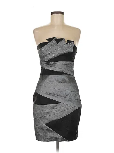 Pre-owned City Triangles Cocktail Dress In Gray