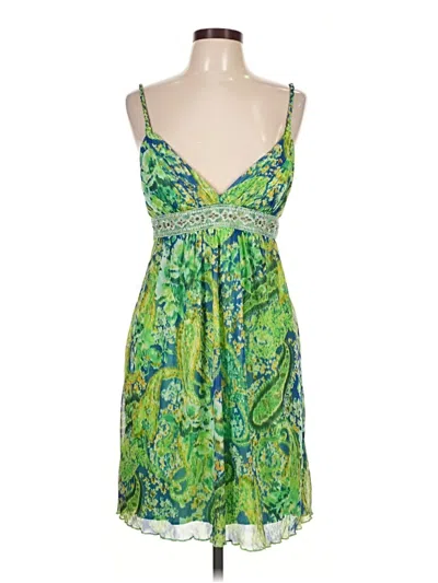 Pre-owned City Triangles Cocktail Dress In Green