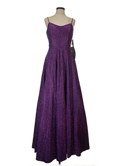 Pre-owned City Triangles Cocktail Dress In Purple