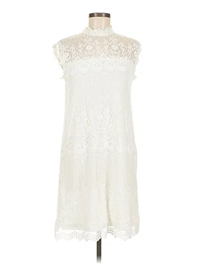 Pre-owned City Triangles Cocktail Dress In White