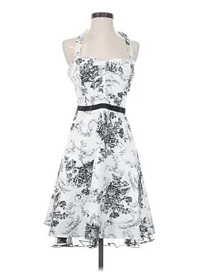 Pre-owned City Triangles Cocktail Dress In White
