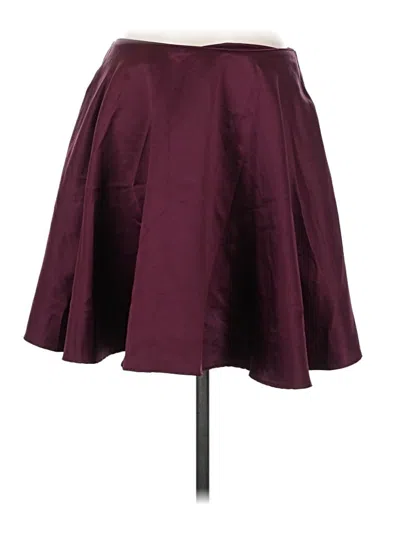 Pre-owned City Triangles Formal Skirt In Burgundy