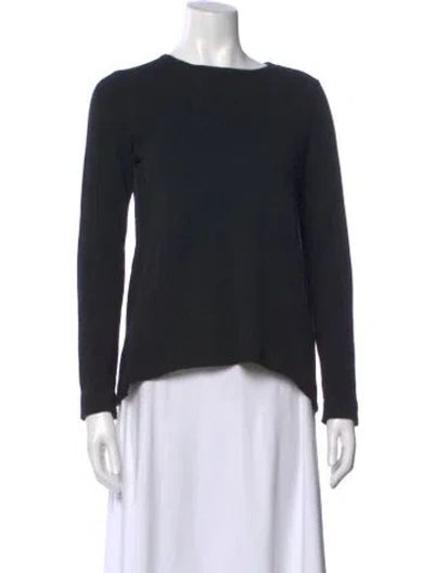 Pre-owned Cividini Bateau Neckline Sweater In Black