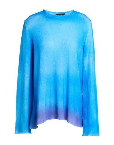 Cividini Cashmere Woman Sweater Azure Size 6 Cashmere In Blue