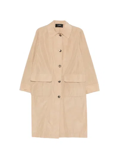 Cividini Eterna Flap-pocket Coat In Brown