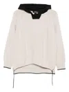Cividini Hooded Trim-detail Sweater In Neutral