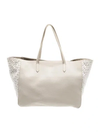 Pre-owned Cividini Leather Tote In Neutrals
