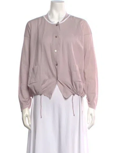 Pre-owned Cividini Open Front Sweater In Pink