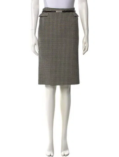 Pre-owned Cividini Plaid Print Knee-length Skirt In Multi