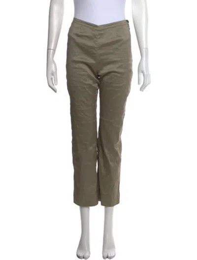 Pre-owned Cividini Straight Leg Pants In Green