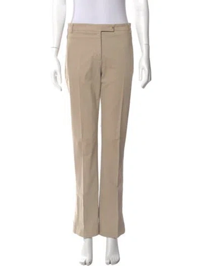 Pre-owned Cividini Straight Leg Pants In Neutral