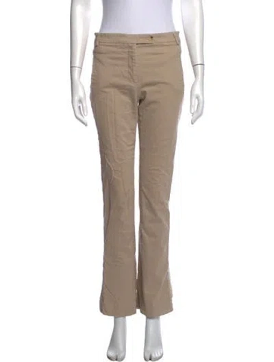Pre-owned Cividini Straight Leg Pants In Neutrals