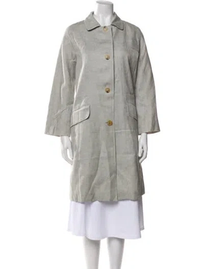 Pre-owned Cividini Trench Coat In Gray