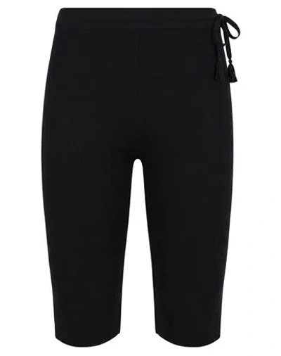 Cividini Woman Shorts & Bermuda Shorts Black Size 6 Cotton