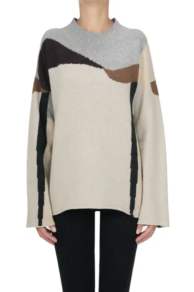 Cividini Wool And Cashmere Pullover In Multi
