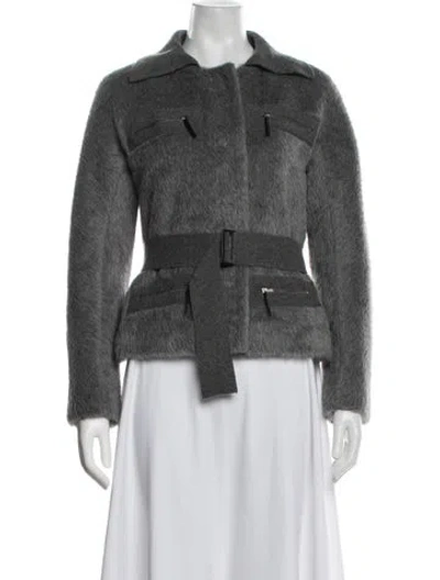 Pre-owned Cividini Wool Jacket In Grey