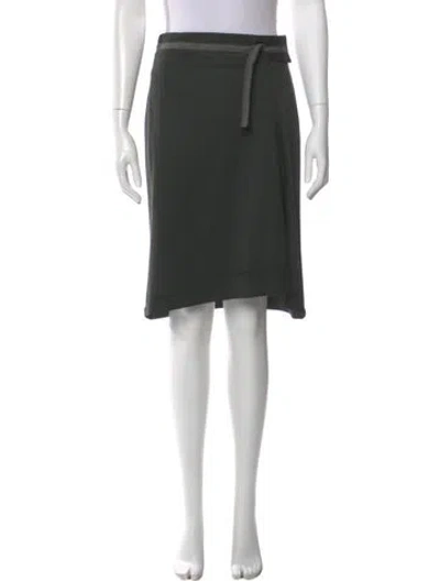 Pre-owned Cividini Wool Knee-length Skirt In Gray