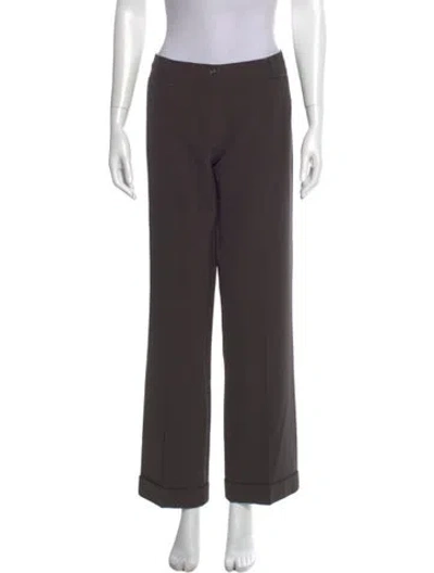 Pre-owned Cividini Wool Wide Leg Pants In Gray