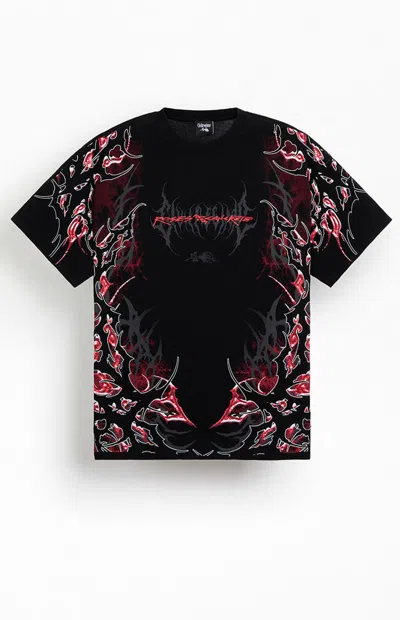 Civil Men's Black Chaos Protocol Acot T-shirt In Multi