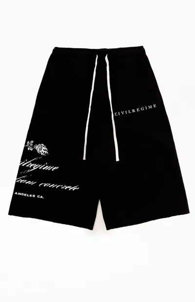 Civil Men's Black Rfc Lounger Fleece Sweat Shorts