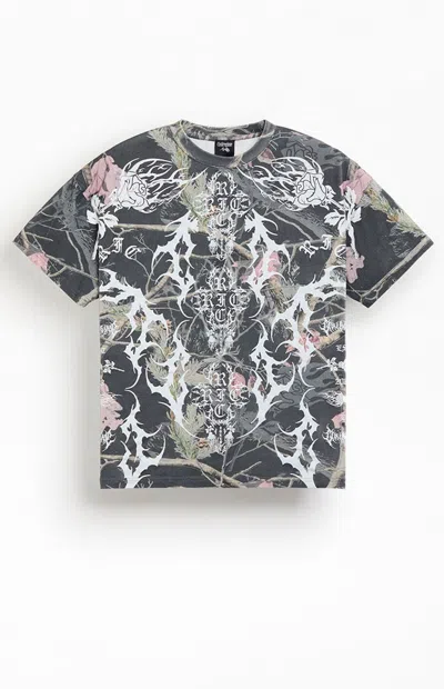 Civil Men's Concrete Bloom Camo T-shirt In Camouflage In Multi