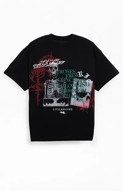 Civil Men's End Of The Line T-shirt In Black