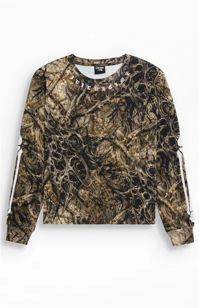 Civil Men's Hostility Camo Long Sleeve T-shirt In Camouflage In Multi