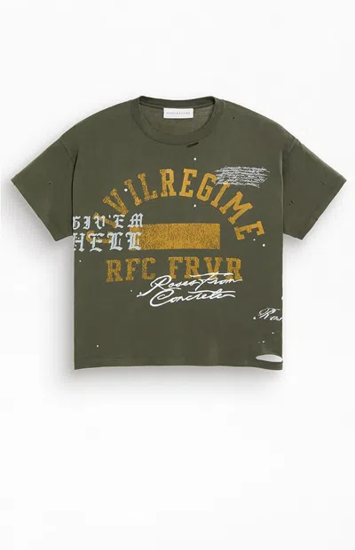 Civil Men's No. 08 Faith Everyday T-shirt In Army Green
