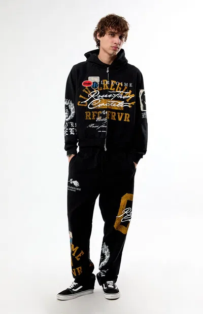 Civil Men's No. 8 Faith Zip Up Hoodie In Black