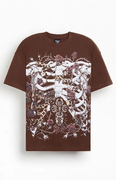 Civil Men's Radical Ribs T-shirt In Brown