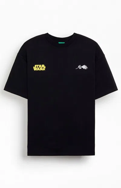 Civil Men's X Star Wars Concrete Red Crystal Oversized T-shirt In Black