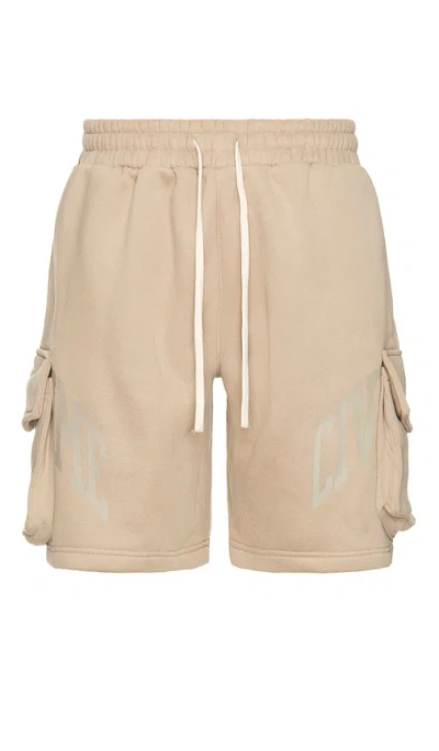 Civil Regime Dominique Cargo Short In 沙色