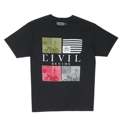 Civil Regime Men's Collage T-shirt In Black