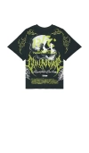 Civil Regime The Curse Dungeon Tee In Dark Green & Scarab