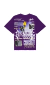 Civil Regime Watch Us Burn Dungeon Tee In Deep Dark Purple