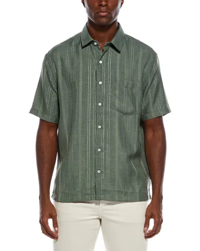 Civil Society Bataraza Relaxed Fit Jacquard Shirt In Green