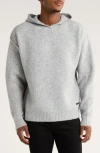 Civil Society Brushed Knit Oversized Hoodie In Gray