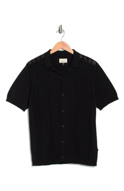 Civil Society Cutout Knit Sweater In Black