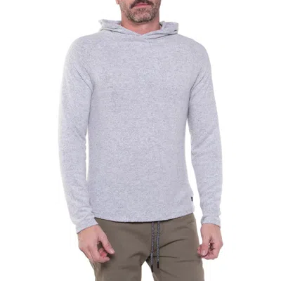 Civil Society Hacchi Knit Hoodie In Heather Light Gray
