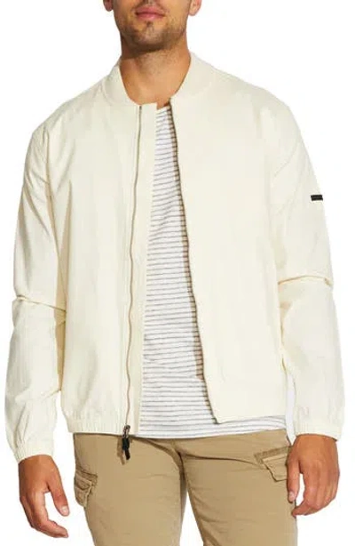 Civil Society Lightweight Cotton Blend Bomber Jacket In Neutral