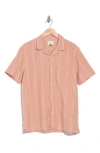 Civil Society Lodi Short Sleeve Button-down Shirt In Brown