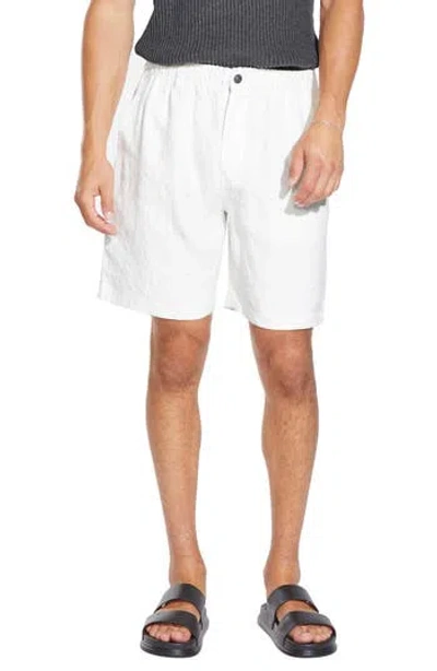 Civil Society Matt Relaxed Fit Jacquard Shorts In Parchment