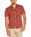 CIVIL SOCIETY MEN'S PASEO KNIT SHIRT IN HEATHER RUST