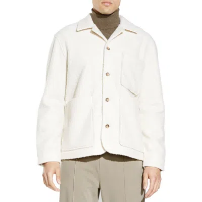 Civil Society Relaxed Fit Bouclé Chore Jacket In White