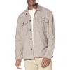 Civil Society Relaxed Fit Knit Shirt Jacket In Brown