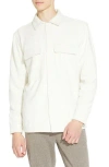 Civil Society Relaxed Fit Knit Shirt Jacket In White