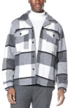Civil Society Relaxed Fit Knit Shirt Jacket In Gray