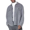 Civil Society Relaxed Fit Knit Shirt Jacket In Gray