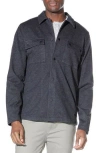 Civil Society Relaxed Fit Knit Shirt Jacket In Gray