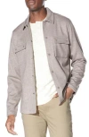 Civil Society Relaxed Fit Knit Shirt Jacket In Gray